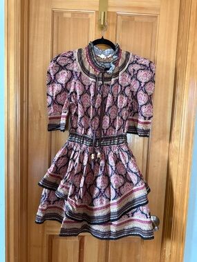 Let Me Be Paisley Print Tiered Mini Dress